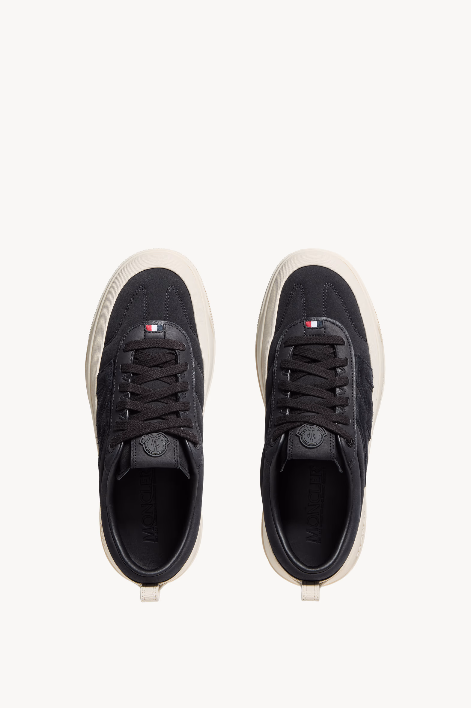 Sneakers en nubuck et daim Moncler Altive Hommes Noir Moncler 6